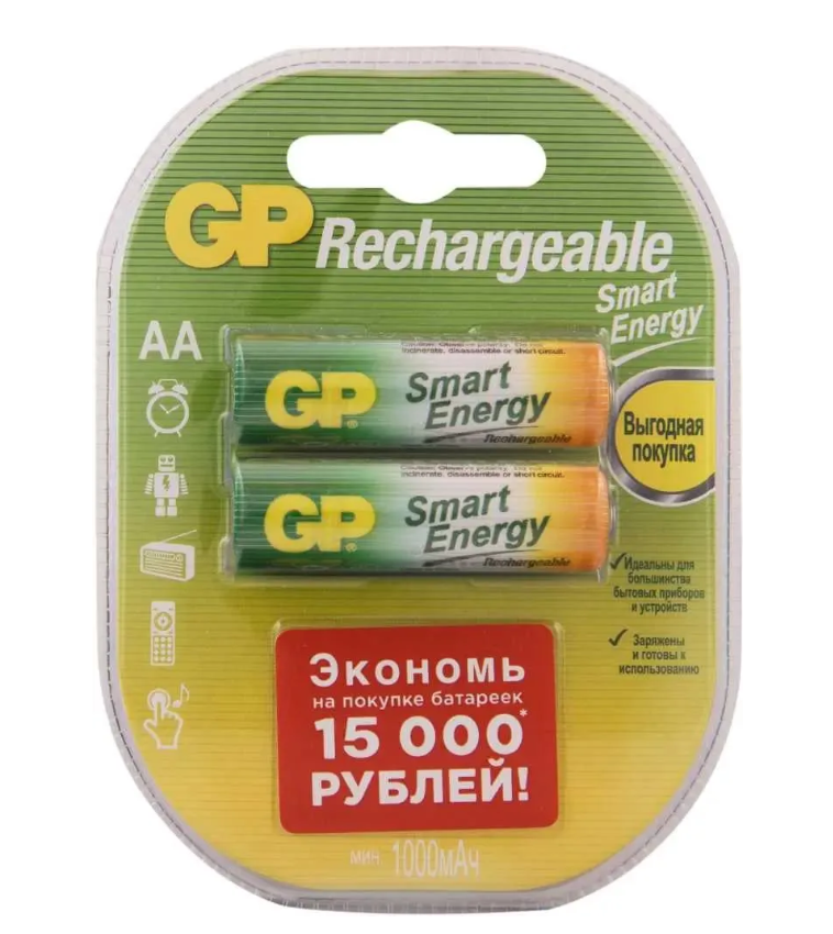 Аккумулятор GP 100AAHCSV-2CR2 в уп. 2шт.