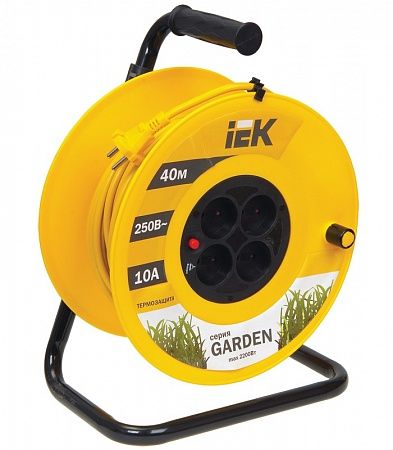 УК40 Катушка с т/з 4 места 2Р/40м 2х1,0 мм2 "Garden" ИЭК